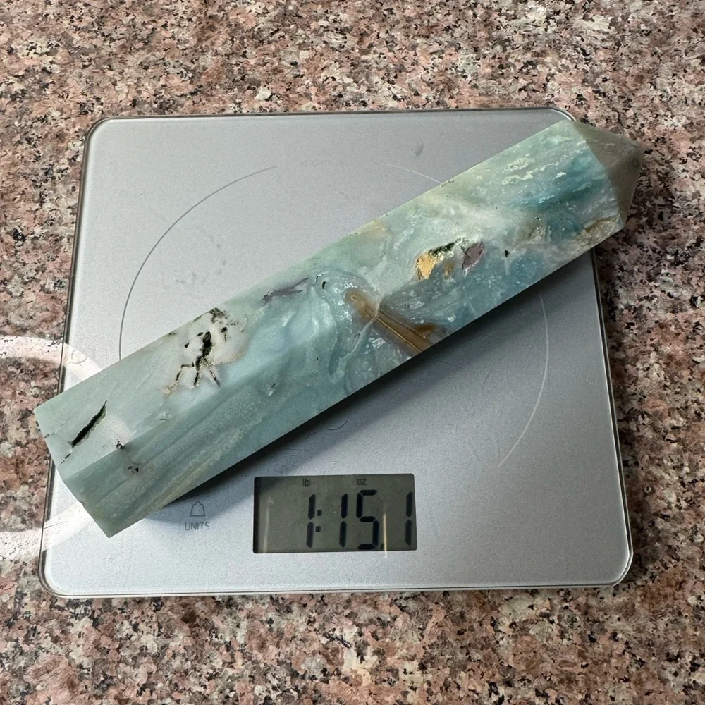 Huge Blue Caribbean Calcite Tower